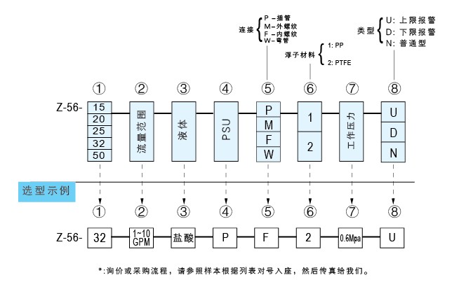 Z-5615、Z-5620、Z-5625、Z-5632、Z-5650聚砜塑料管浮子流量計(jì)